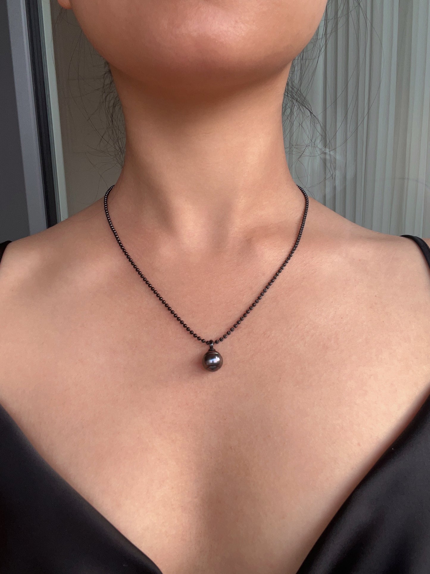 Moonlight - Tahitian Thread Pearl Necklace