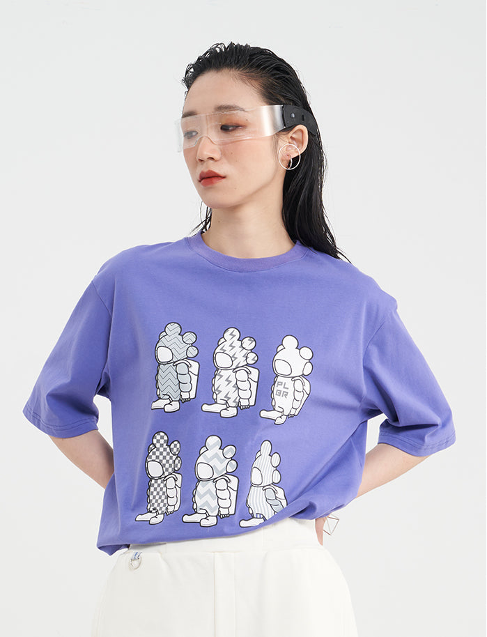 Five Digital Print Heavy Cotton T-shirt