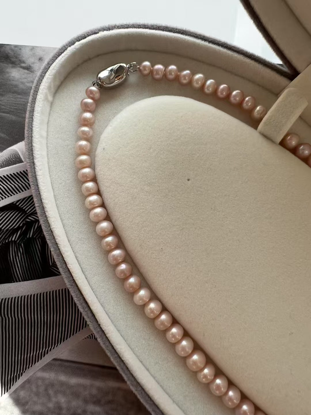 Moonlight – Sakura Blush Pink Freshwater Pearl Necklace