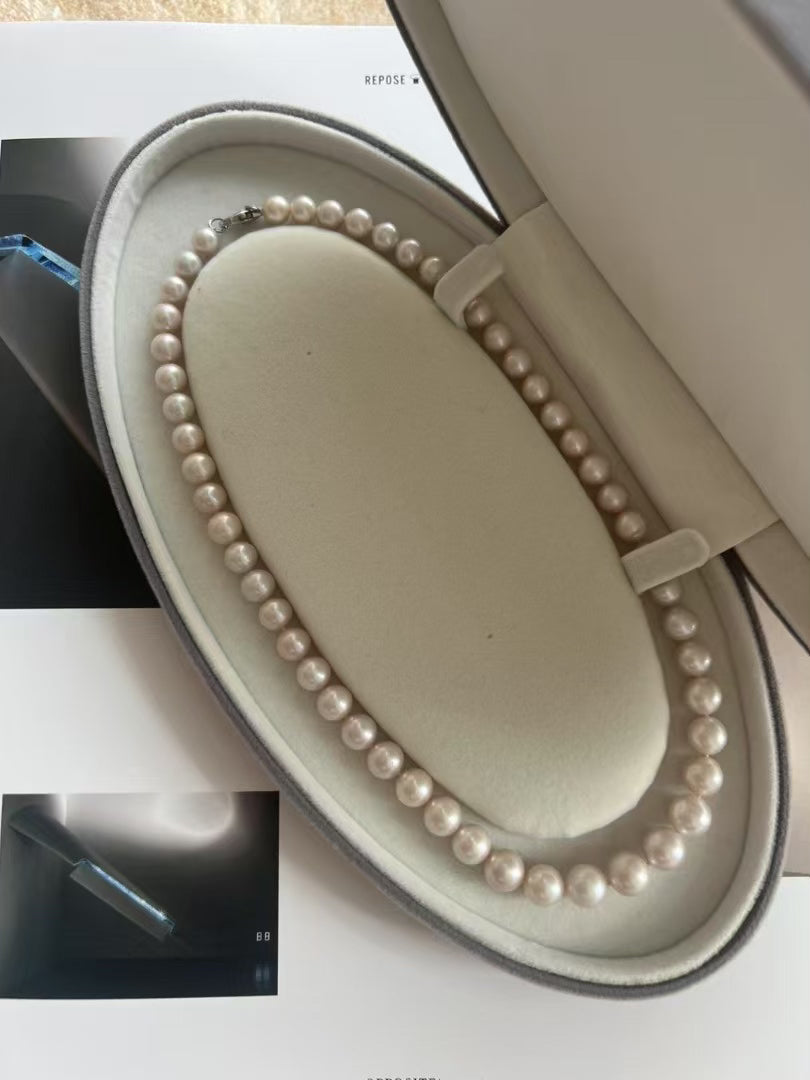 Moonlight-Sakura Glow Full Pearl Strand