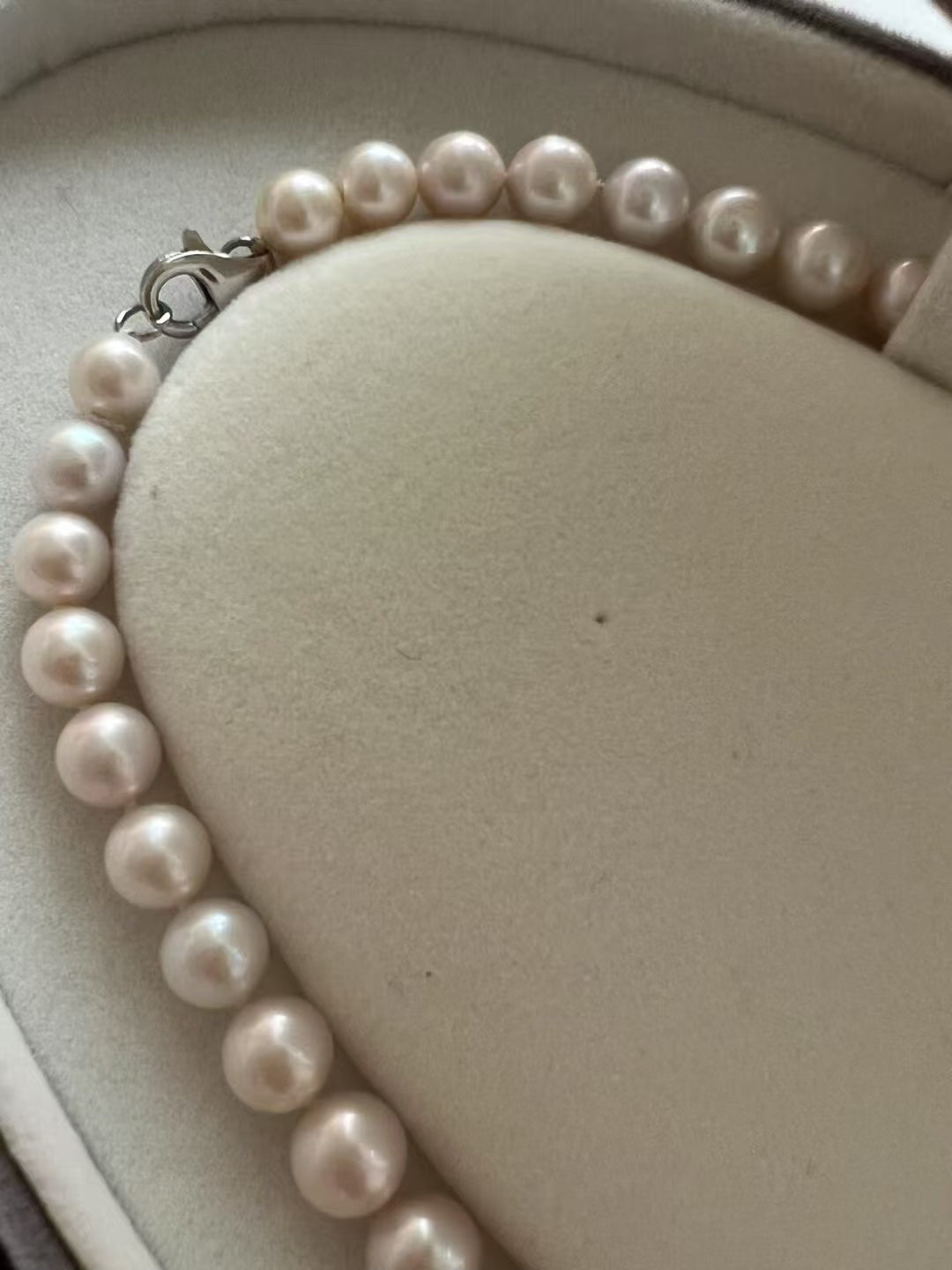 Moonlight-Sakura Glow Full Pearl Strand