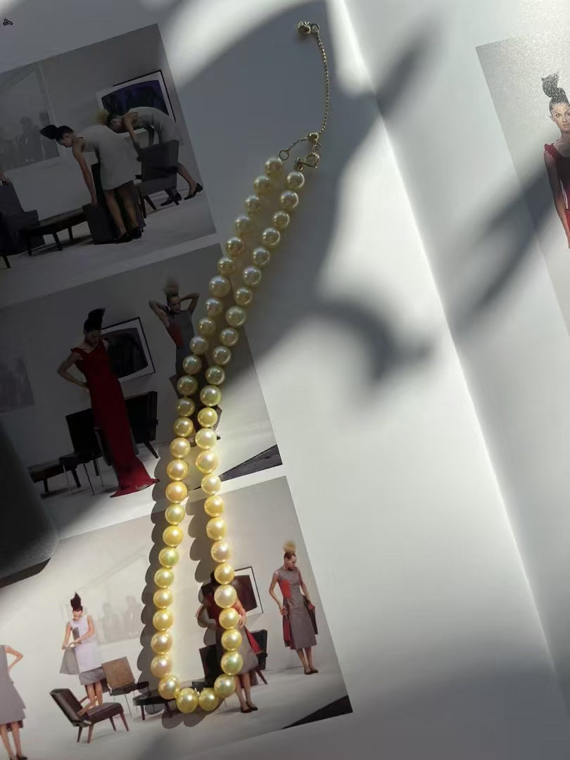 Akoya Gold Lustre Pearl Necklace