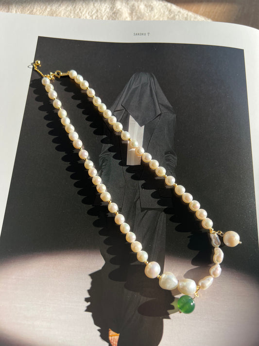 Moonlight - Freshwater Non-nucleated Pearl necklace