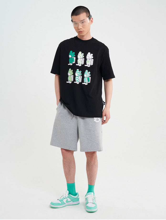 Five Digital Print Heavy Cotton T-shirt