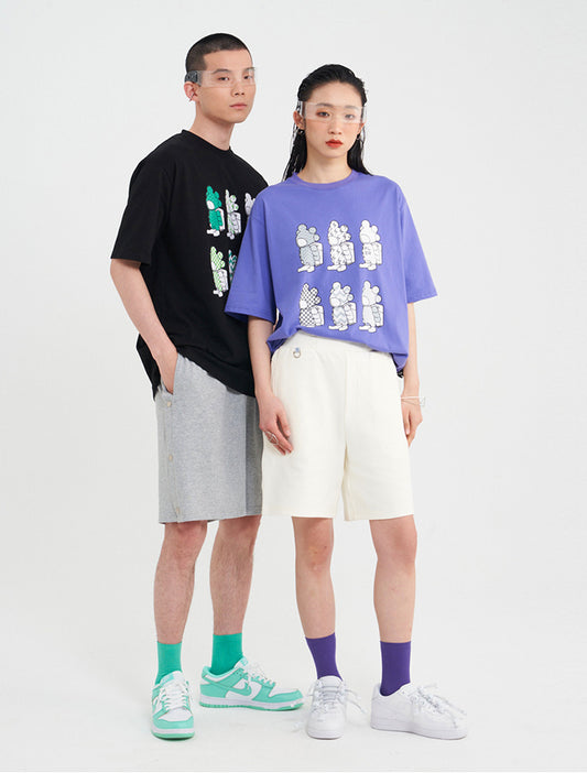 Five Digital Print Heavy Cotton T-shirt