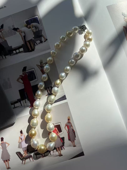Golden Glow South Sea Pearl Necklace