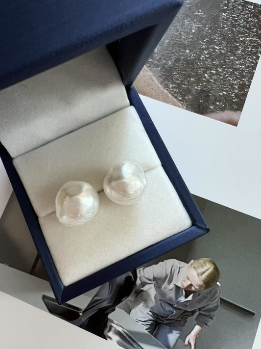 Moonlight-Australian Wild Pearl Studs