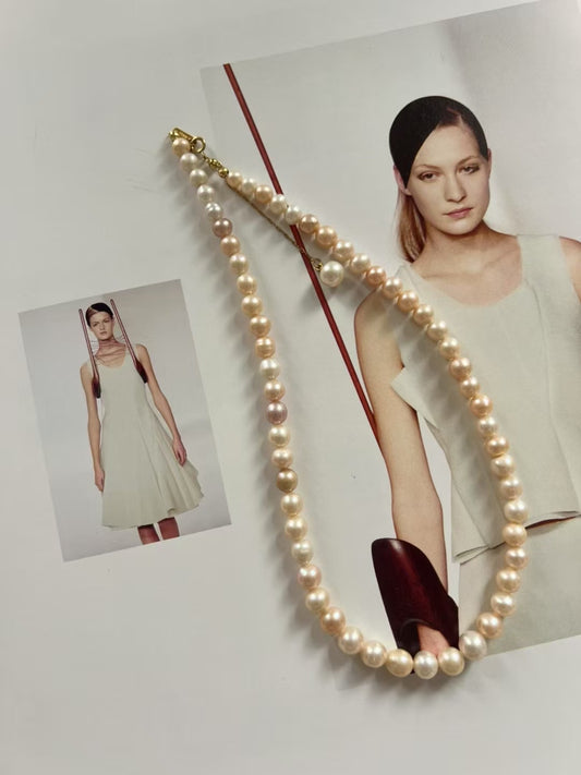 Moonlight – Freshwater Champagne Tones Necklace