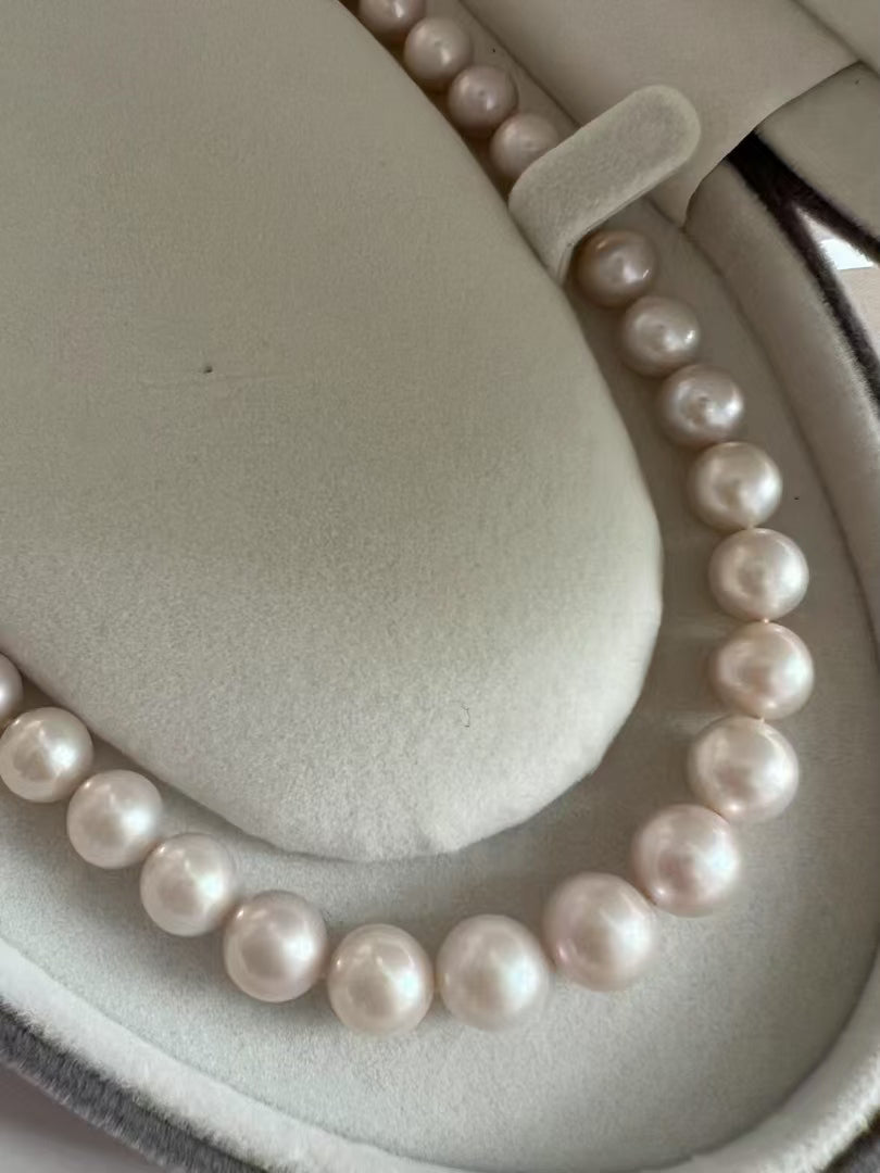 Moonlight-Sakura Glow Full Pearl Strand